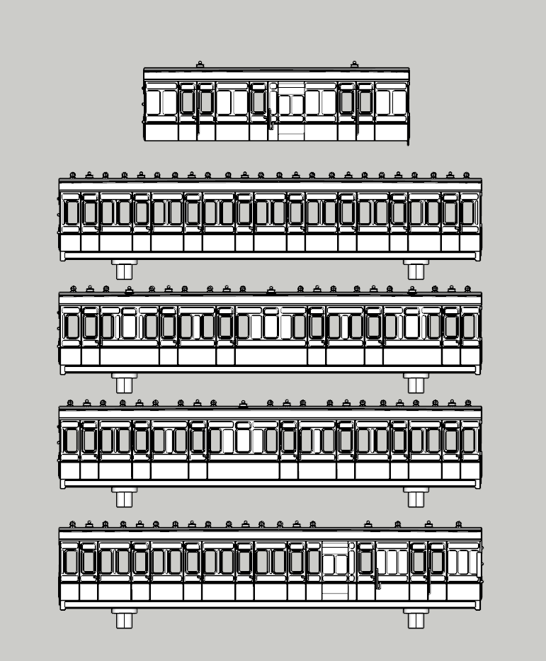 (image for) LSWR 4 1/2 Coach Bundle